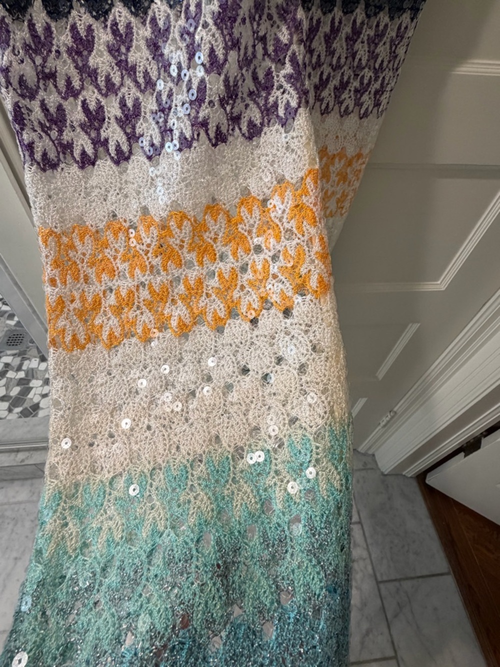 Missoni Multicolor Sequined Crochet Pants - Picture 5 of 6
